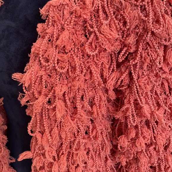 Elysia| Burnt Orange Shaggy Knit Cropped Cardigan | Small/Medium | NWOT - Picture 3 of 6